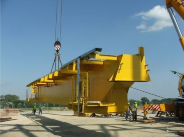 410 tonnás erőművi daru telepítés